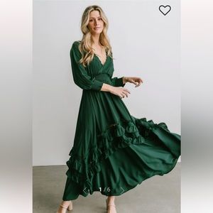 Baltic Born Pippa Ruffle Maxi Dress- L